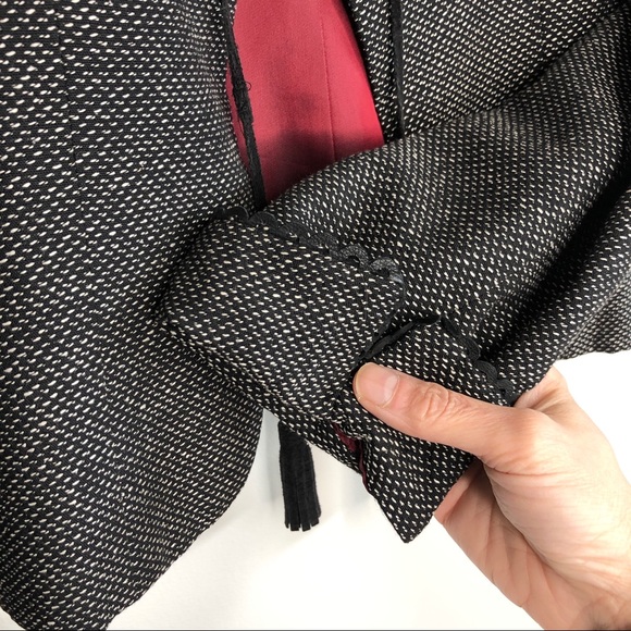 Nanette Lepore Black Tweed Jacket Skirt Suit Set size 2 - Picture 7 of 16